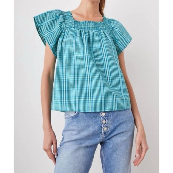 NWT - RAILS Sonora Top in Augusta Mini Check - Size M - Picture 1 of 6